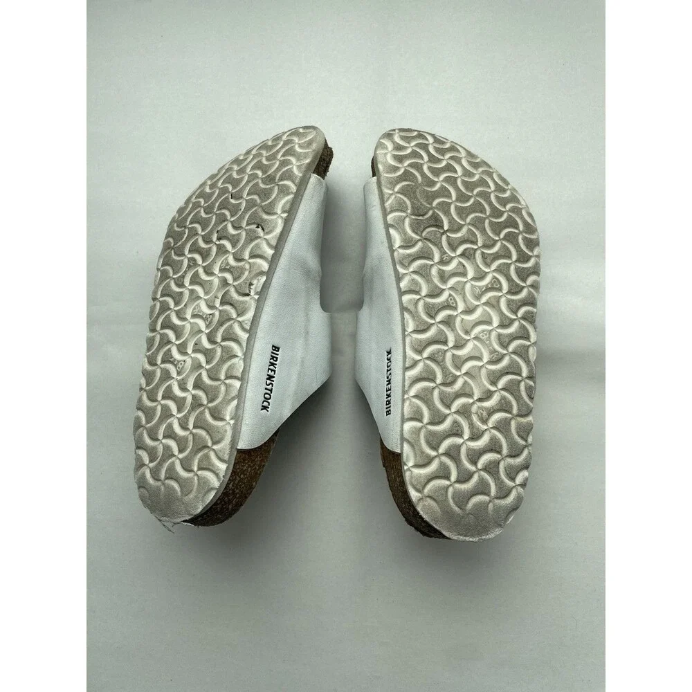 Birkenstock Arizona White Leather Slip On Casual Kids 30 Kids Size 12 Hippie